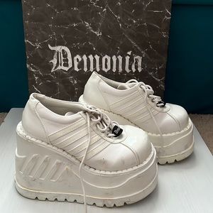 White Demonia Shoe 6